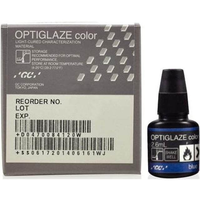 GC 008420 OptiGlaze Light Cure Coating Color Blue 2.6mL