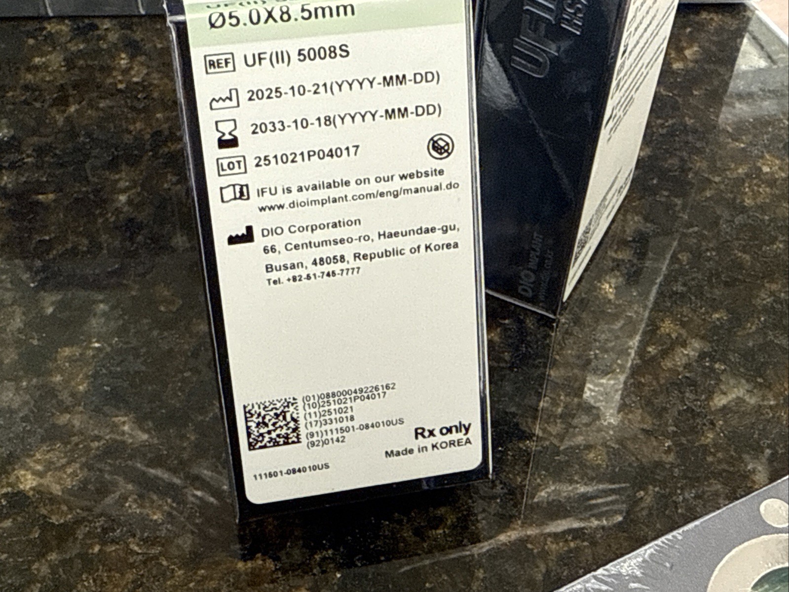DIO UF (II) DENTAL IMPLANT FixturesSealed BNIB Expires 1+ Years Any Size Dionavi