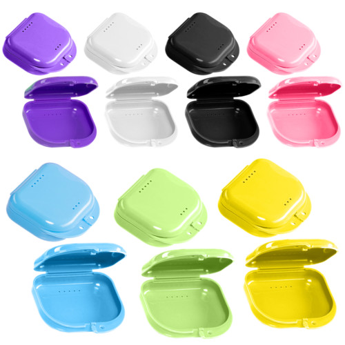Dental Retainer Case Storage Denture Mouth Guard Plastic for Invisalign Teeth