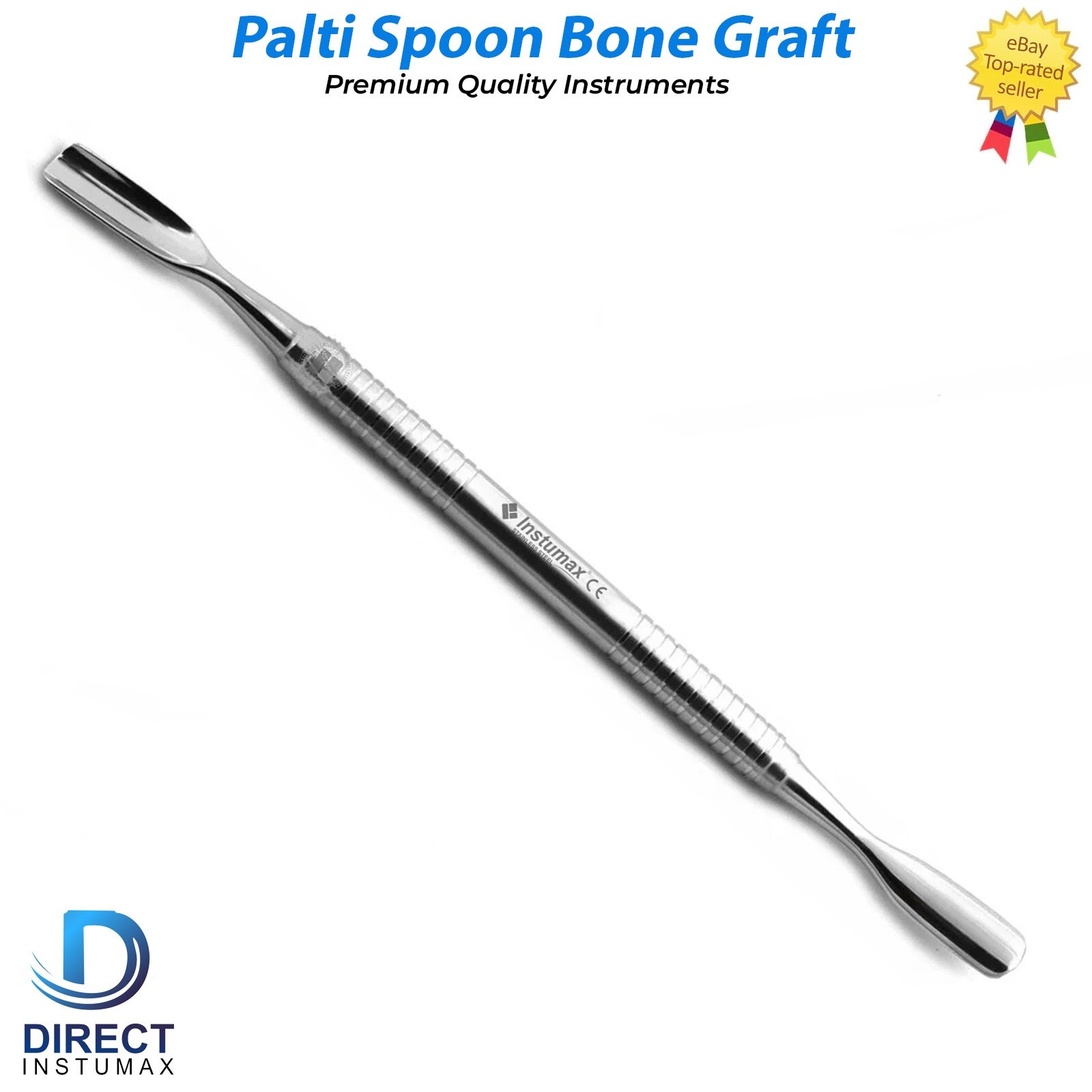 Dental Palti Bone Graft Scoop Packer Double Ended Surgical Implant Instruments