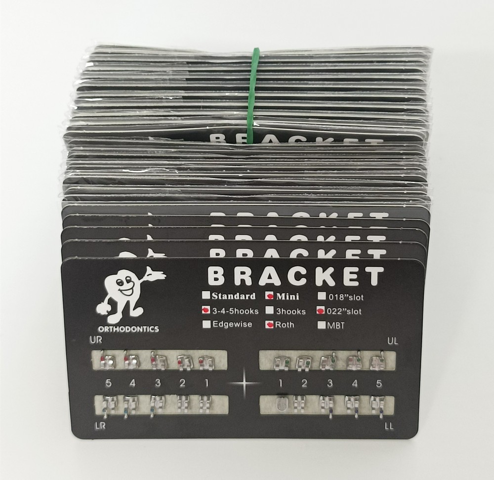 1-500Set Dental Orthodontic Metal MIM Monoblock Brackets Mini Roth 022 345 hooks