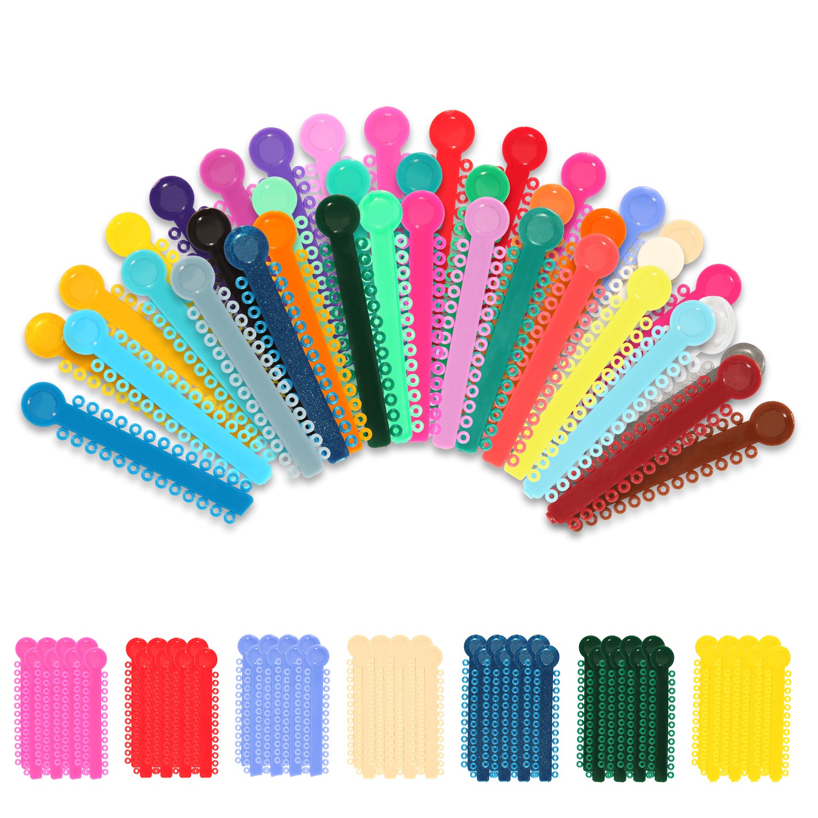 1040Pcs/Pack Dental Orthodontic Ligature Ties Elastic Rubber Bands Braces SKYSEA