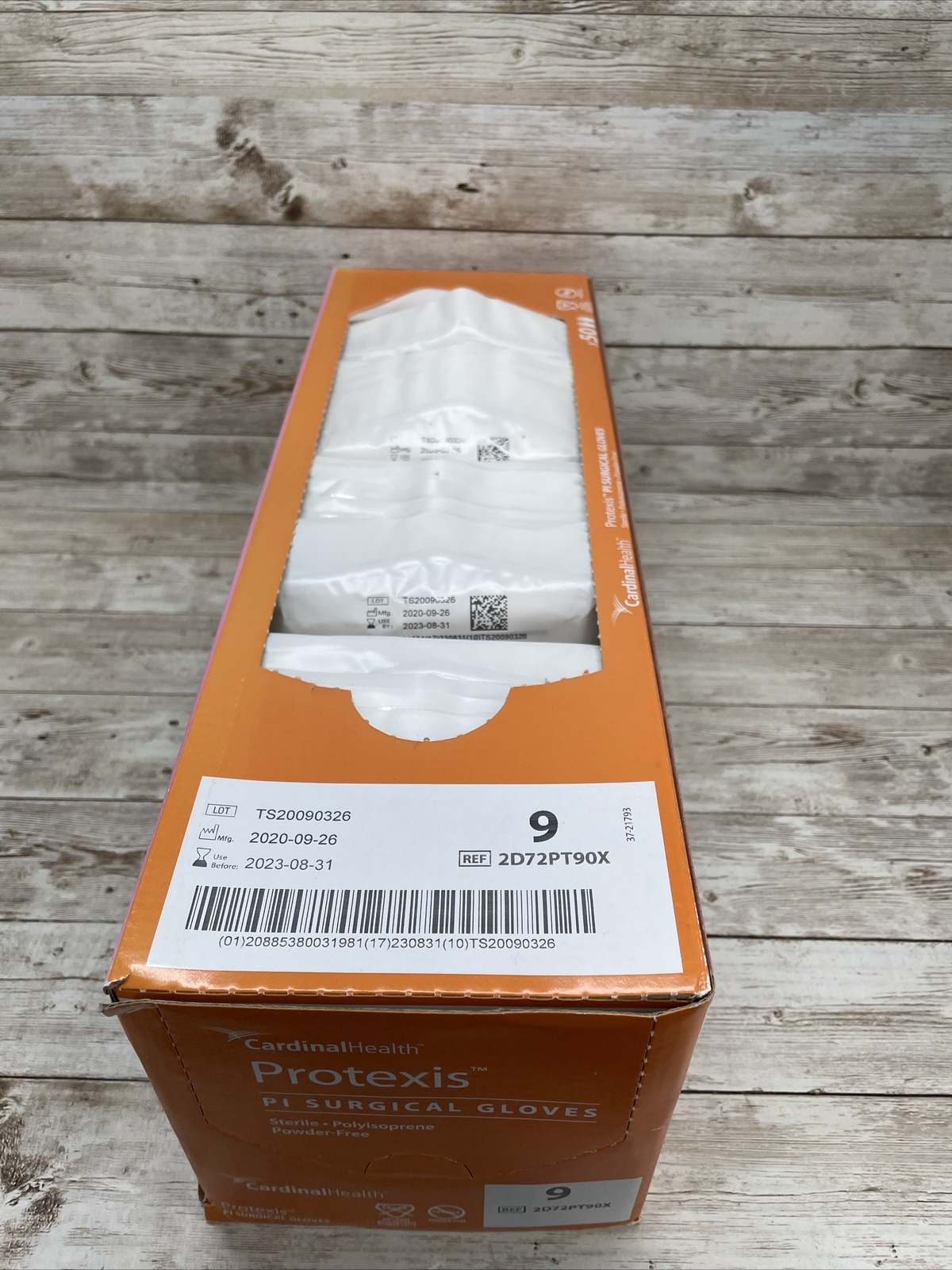 Protexis PI Surgical Gloves *OPEN TOP 50 PAIR* Cardinal Health Size 9 *See Date*