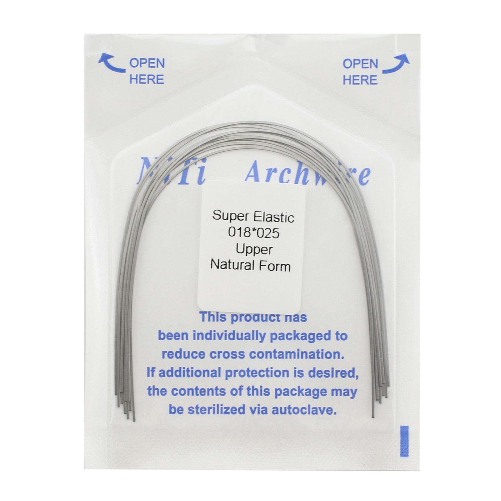 Dental Orthodontic Arch Wire Niti Super Elastic Round Rectangular Ovoid Natural