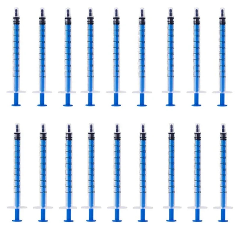 2-20Pcs 1Ml-10Ml Plastic Reusable Syringe for Measuring Nutrient Hydroponics Kit