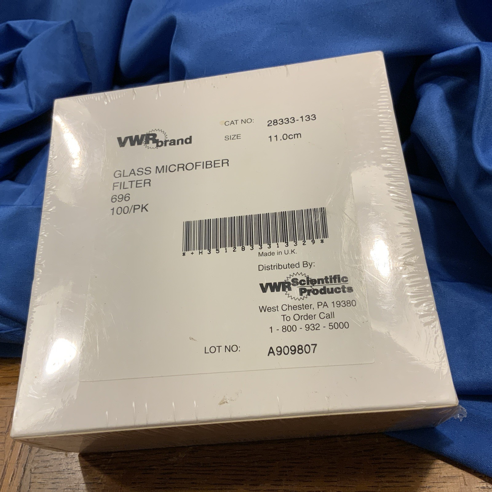 VWR® Glass Fiber Filter Papers Binder-Free Fast Flow 11 cm, 1.2 µm, Fine New