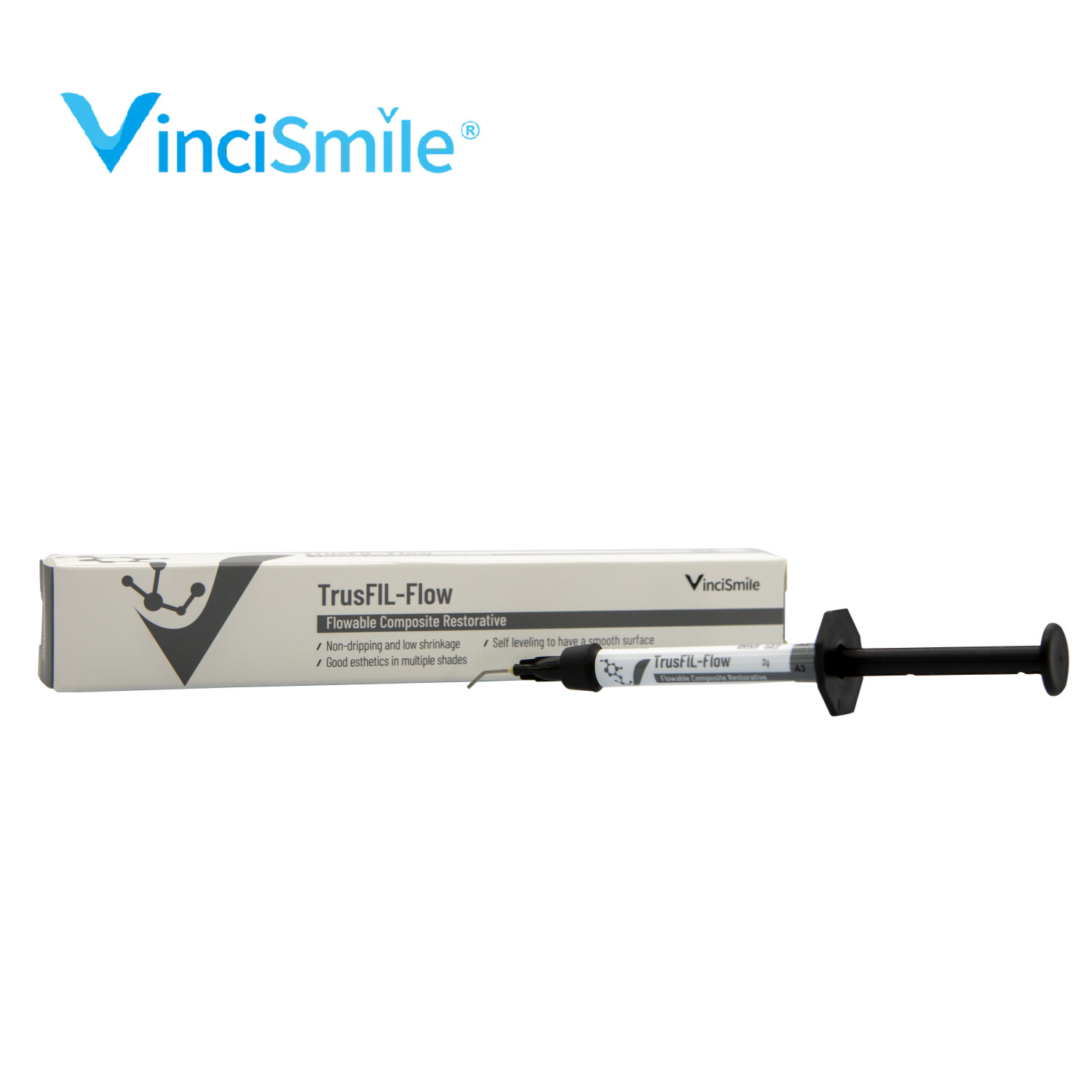 Dental Light Cure Nano Hybrid Flowable Visible Restorative Composite 6 Shades