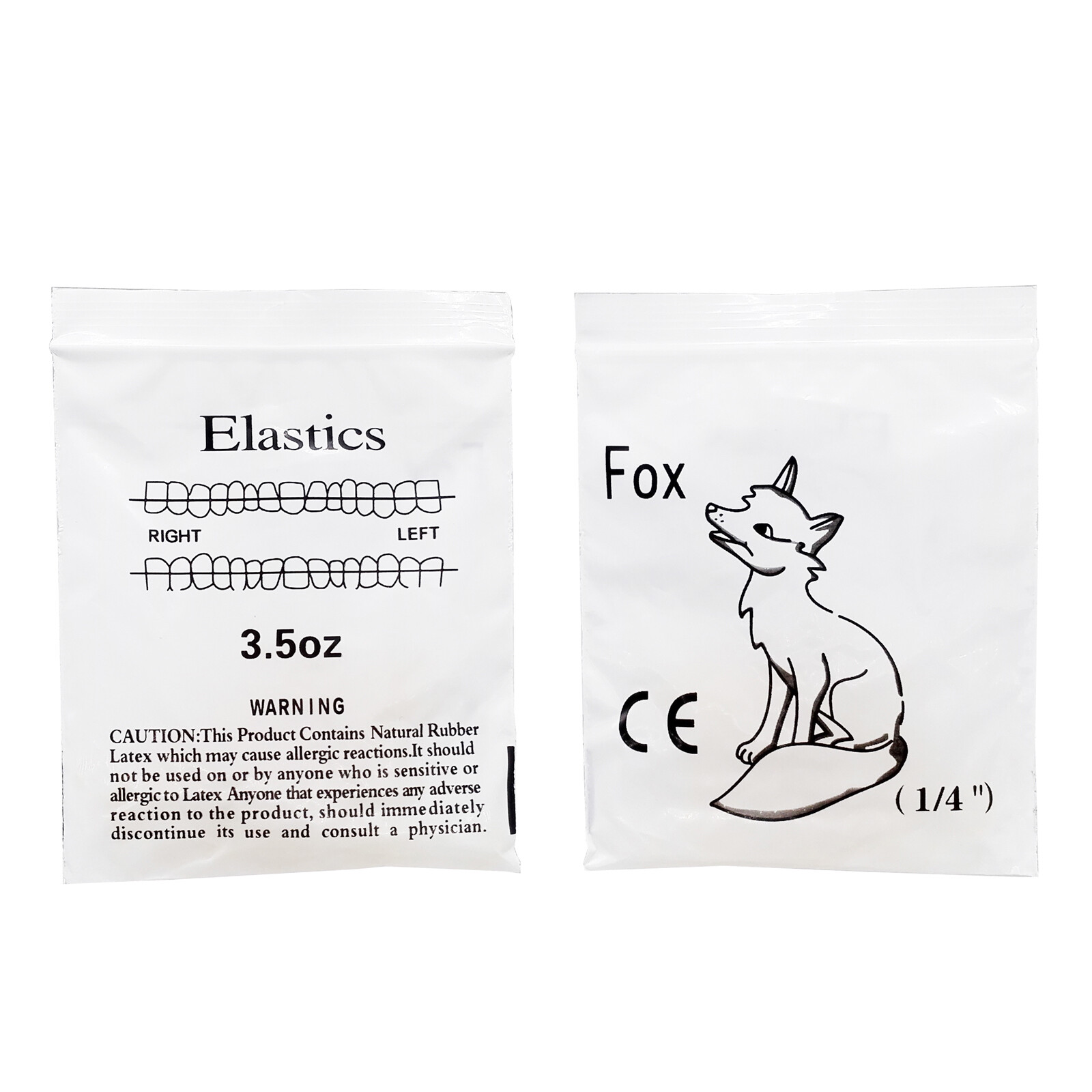 5000pcs Dental Ortho Elastic Rubber Bands 3.5/5.0/6.5 OZ Latex Braces Zoo Pack