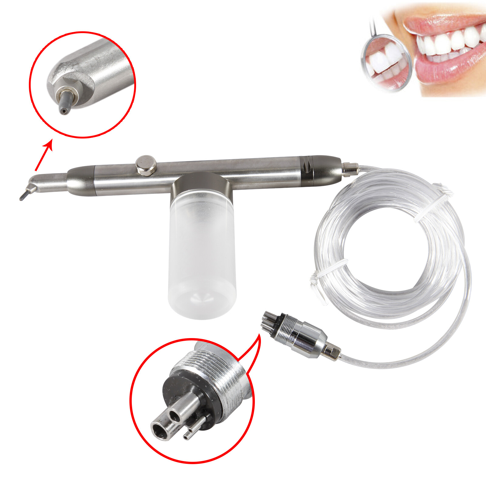 Dental Alumina Air Abrasion Polisher Microetcher Sandblasting Sandblaster Gun 4H