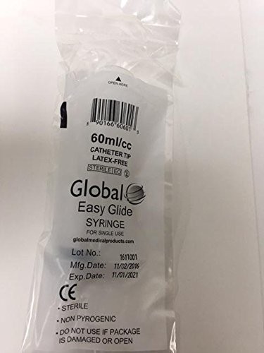 Qty 50 60cc Catheter Tip Syringe NO NEEDLE with Covers Individually Sealed