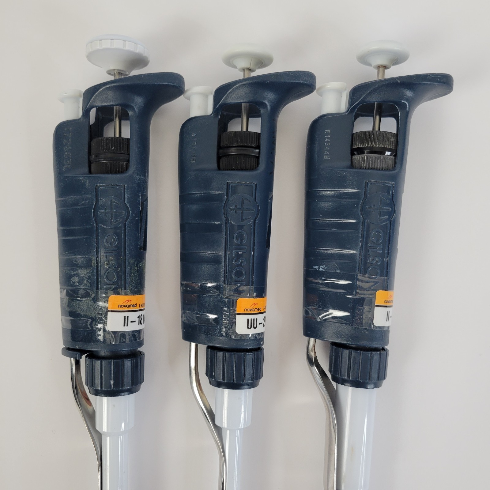 Gilson Pipetman Pipettes Set of 3 (P20, P200, P1000 µL) – Calibrated April 2026