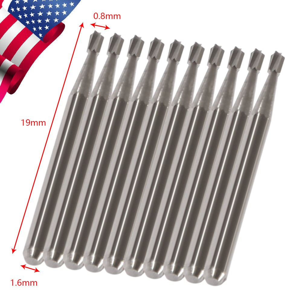 Dental Drill Bits Tungsten Carbide Burs Round Head HP/RA/FG Dentist Tools
