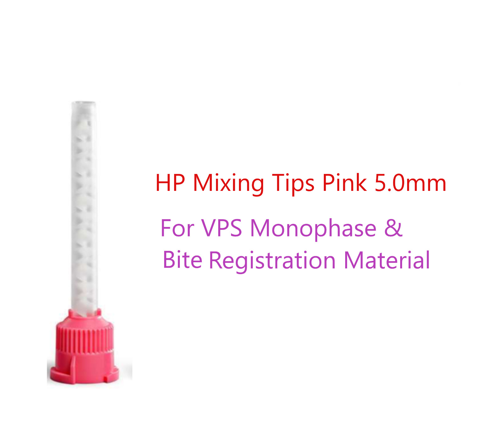 Dental Pink HP Mixing Tips 5.2mm for Gc Light Body Impression Material 50/Pack