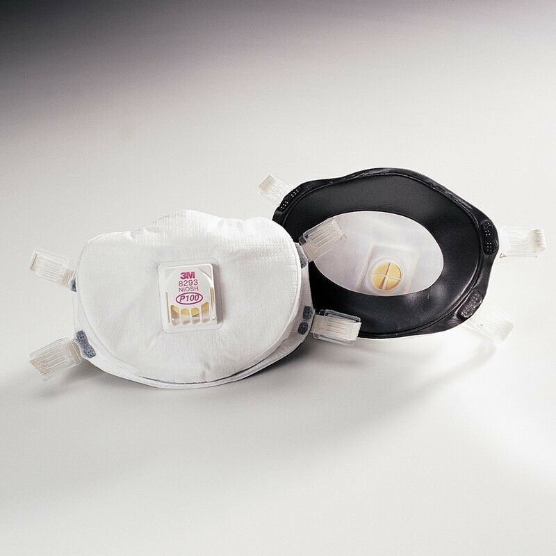 Genuine 3M 8293 P100 Disposable Particulate Respirator Adjustable Face Mask