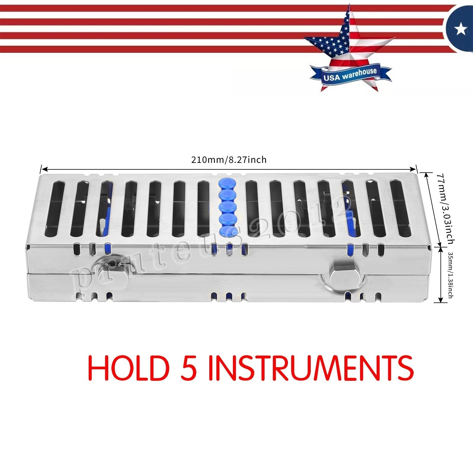 Dental Instruments Cassette Tray Sterilization Box Autoclave Surgical Instrument