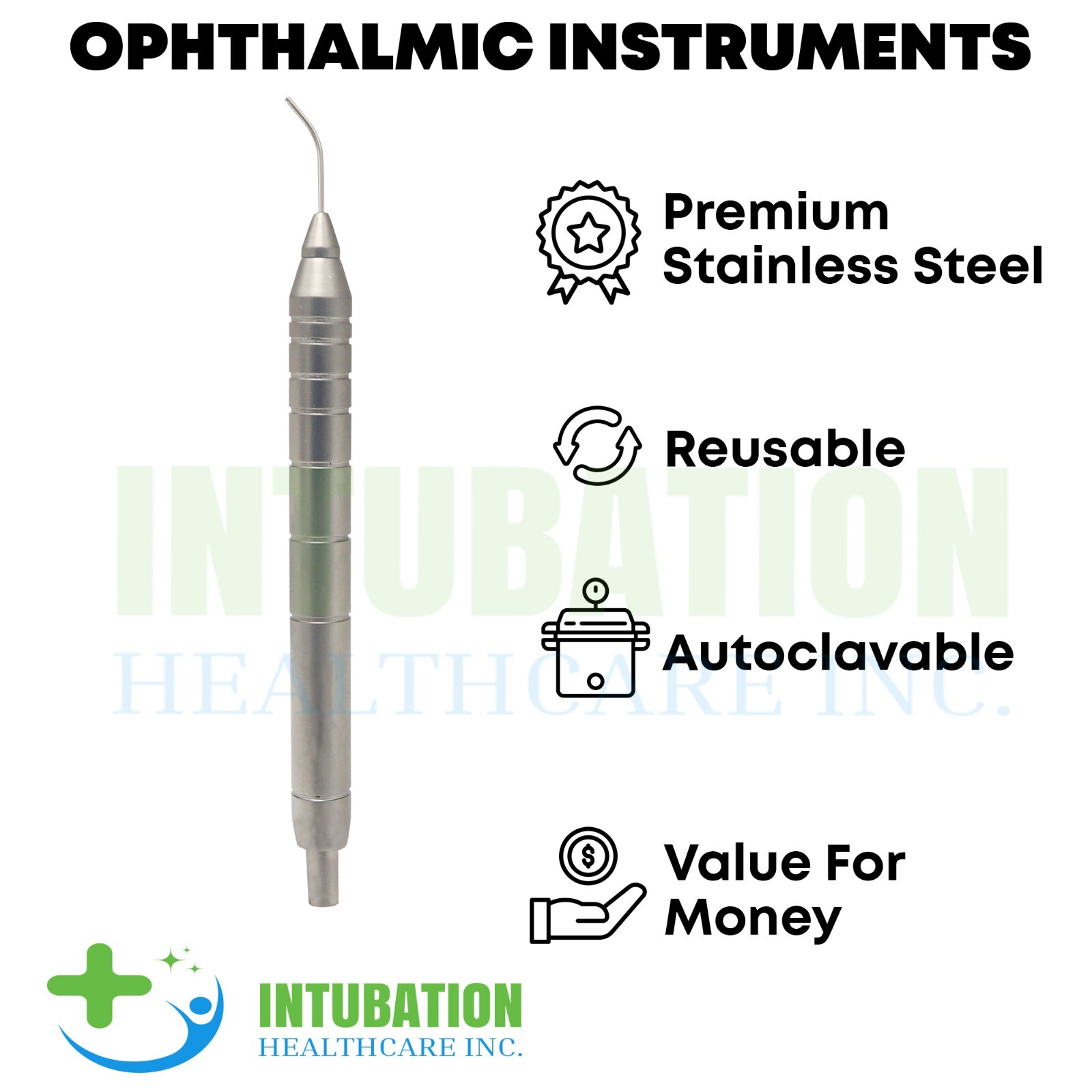 Aspirating Handpiece Conical 0.3mm Aspirator Tip Ophthalmic Surgical Instruments