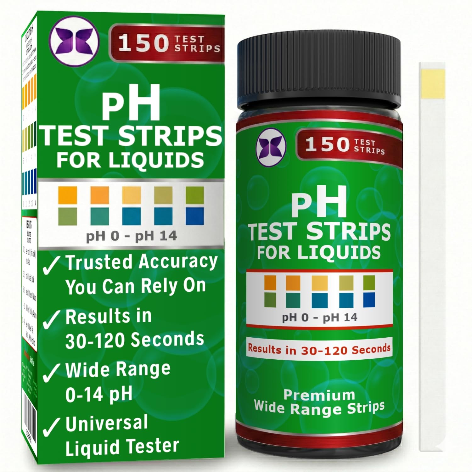 Just Fitter Alkaline Water pH Test Strips. Testing Kit for Home Drinking…