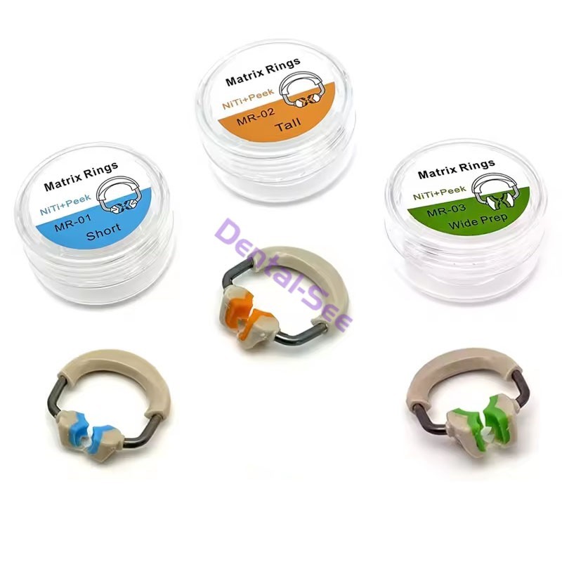 Dental Matrix Bands Ring Sectional Matrice Clamp Wedges Fit Palodent V3 System