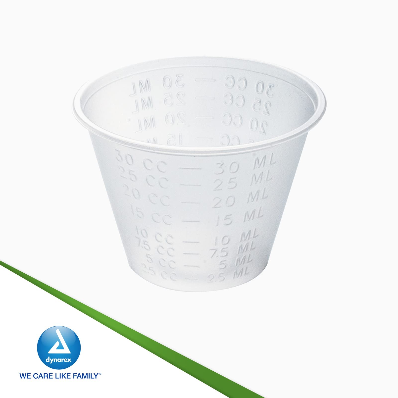 Dynarex 4258 Medicine Cup, 1 oz., Easy-to-Read 100 Count (Pack of 1), Clear