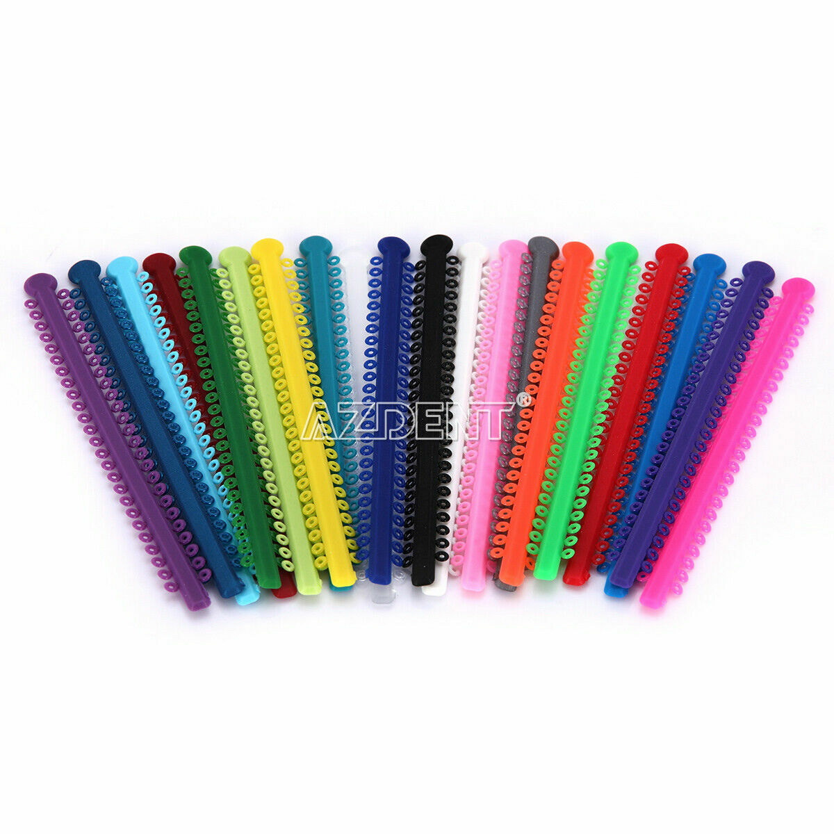 1000pcs/Pack Dental Orthodontic Elastic Ligature Ties Rubber Bands Mixed color