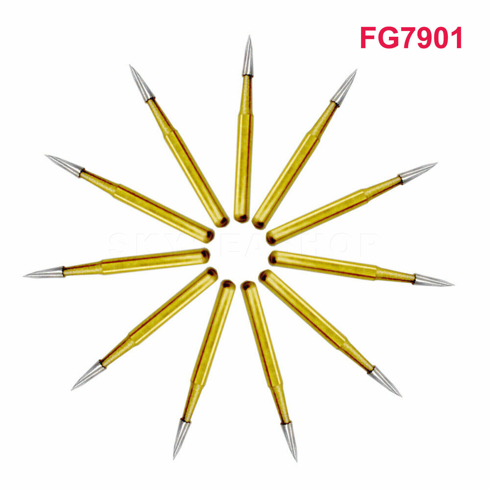Dental Trimming&Finishing Carbide Burs 7901/7406/7404/1958 / FG Aluminum Oxide