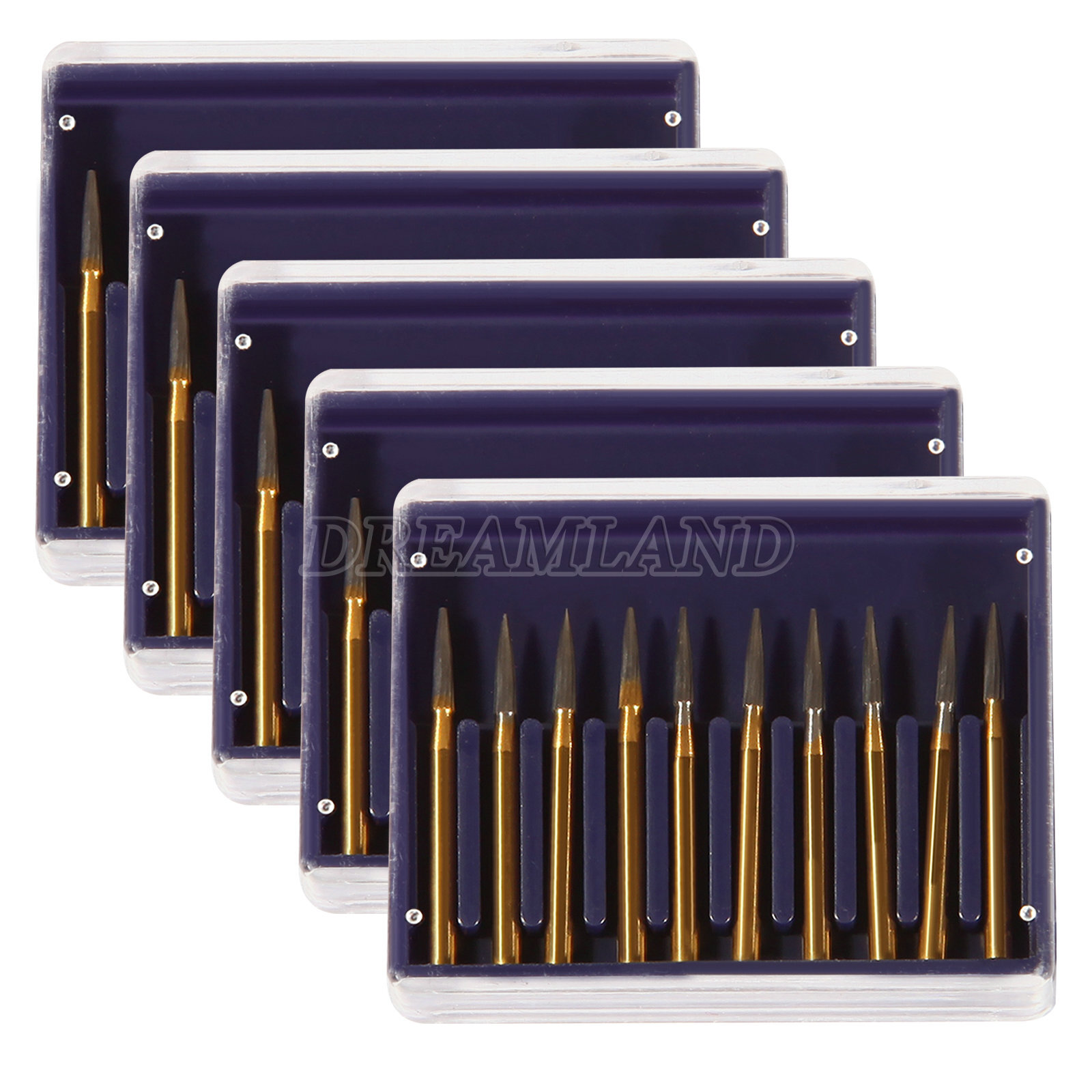 TRIMMING & FINISH DENTAL CARBIDE BURS 12 BLADES TF 7901 NEEDLE SANDENT