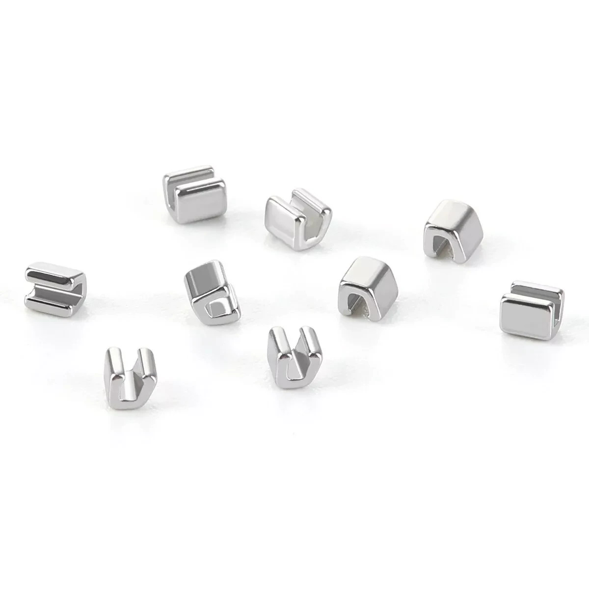 10 Pcs/Pack Dental Orthodontic Crimpable Hooks Stops Metal Stop for Arch Wire