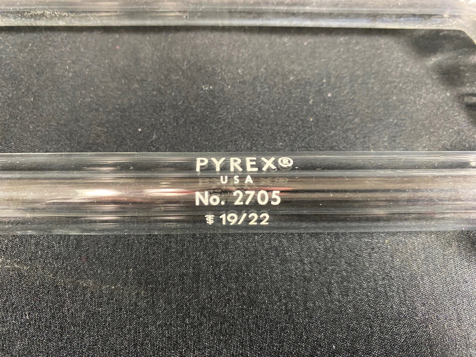 PYREX Glass 19/22 190mm Jacket Distilling West Condenser Drip Tip 2705-19 (2/Pk)