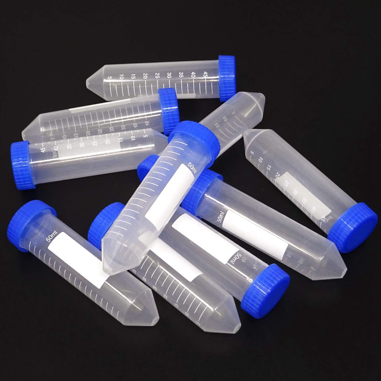 5000pcs Conical Centrifuge Tubes 50ml Sterile Polypropylene Screw Caps Graduated