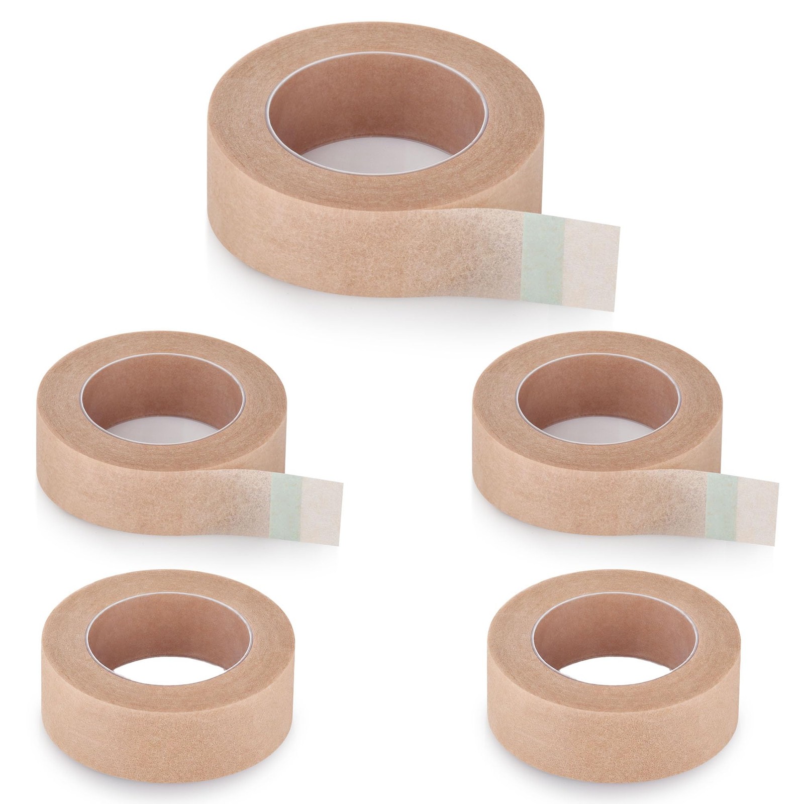 AHHALFFY 5 Rolls 1.25cm Nose Tape for Shaping Beige:0.5 Inch X 10 Yards