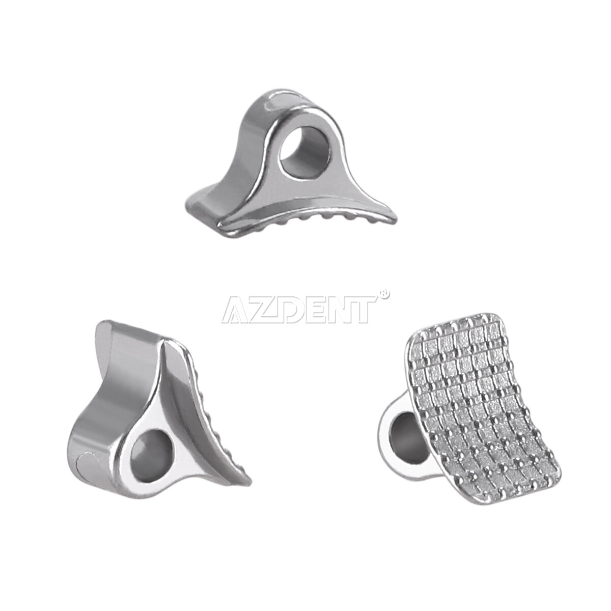 Dental Mono Ortho Direct Bond Round Base Lingual Buttons Eyelet Traction Hooks