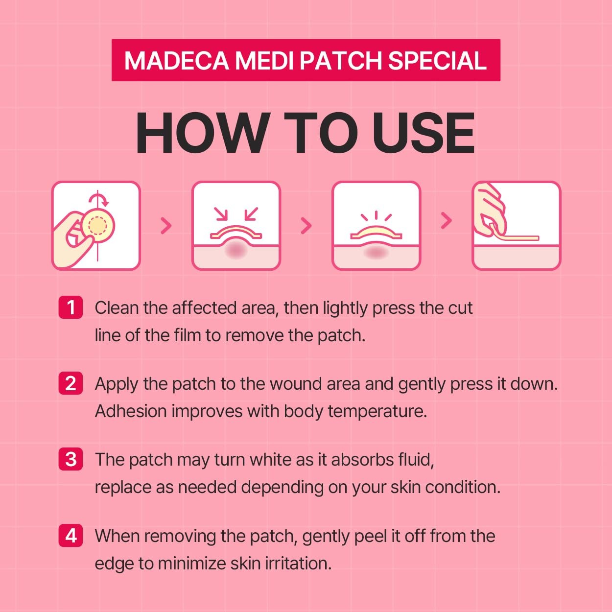 Madeca Medi Patch Special Mix Shapes 30P Stars, Flower, 1 Count (Pack of 30)