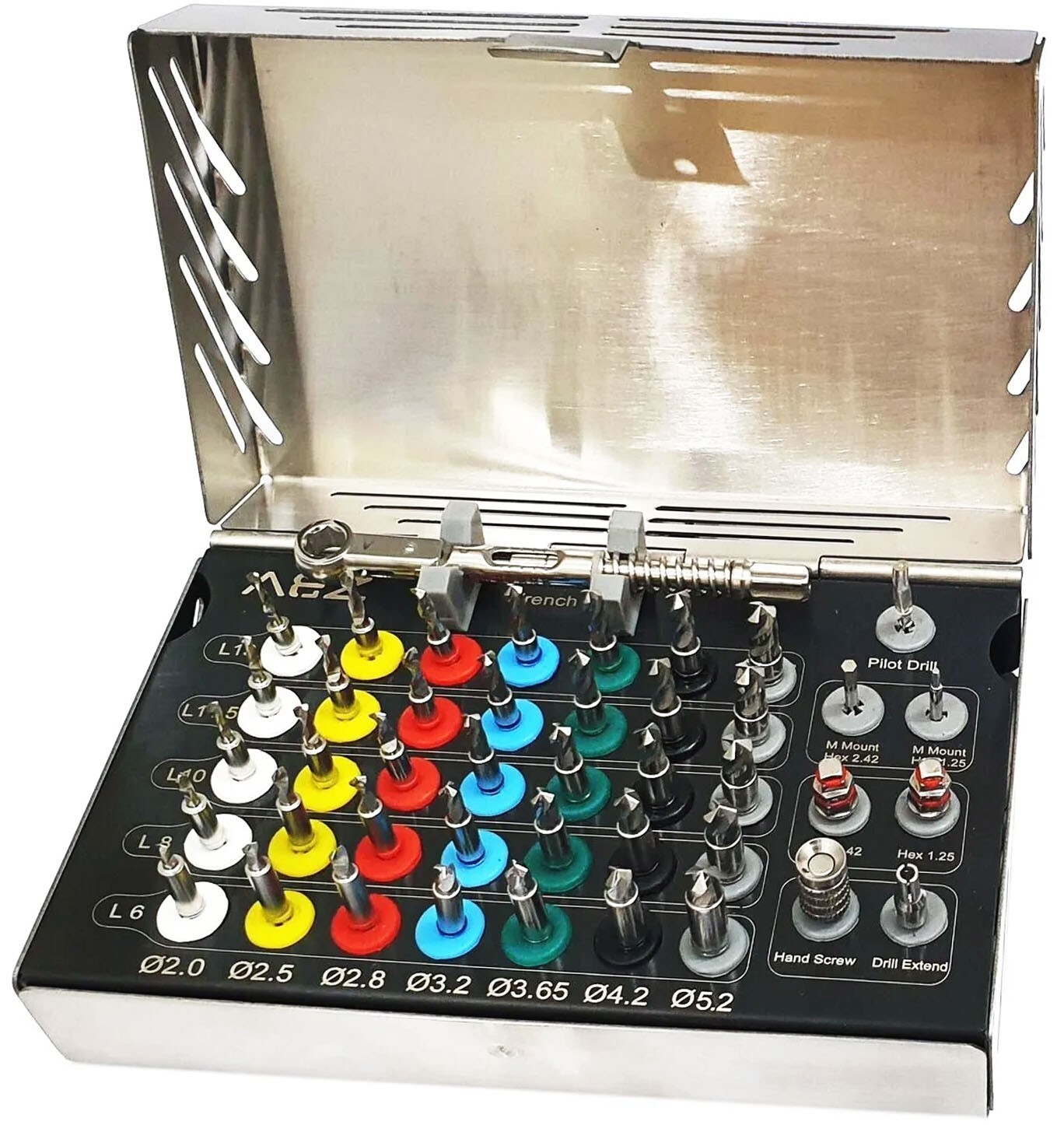 Dental Implant Integral Stopper 35 Drills with Drivers and Keys Complete Kit