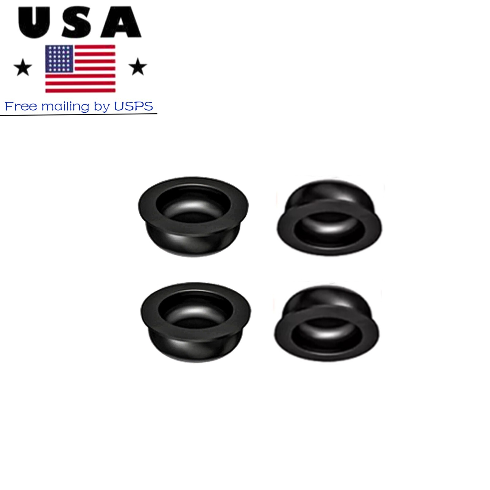 US Dental Locator Processing Retention Cap Replacement Insert Male Cap Black Set