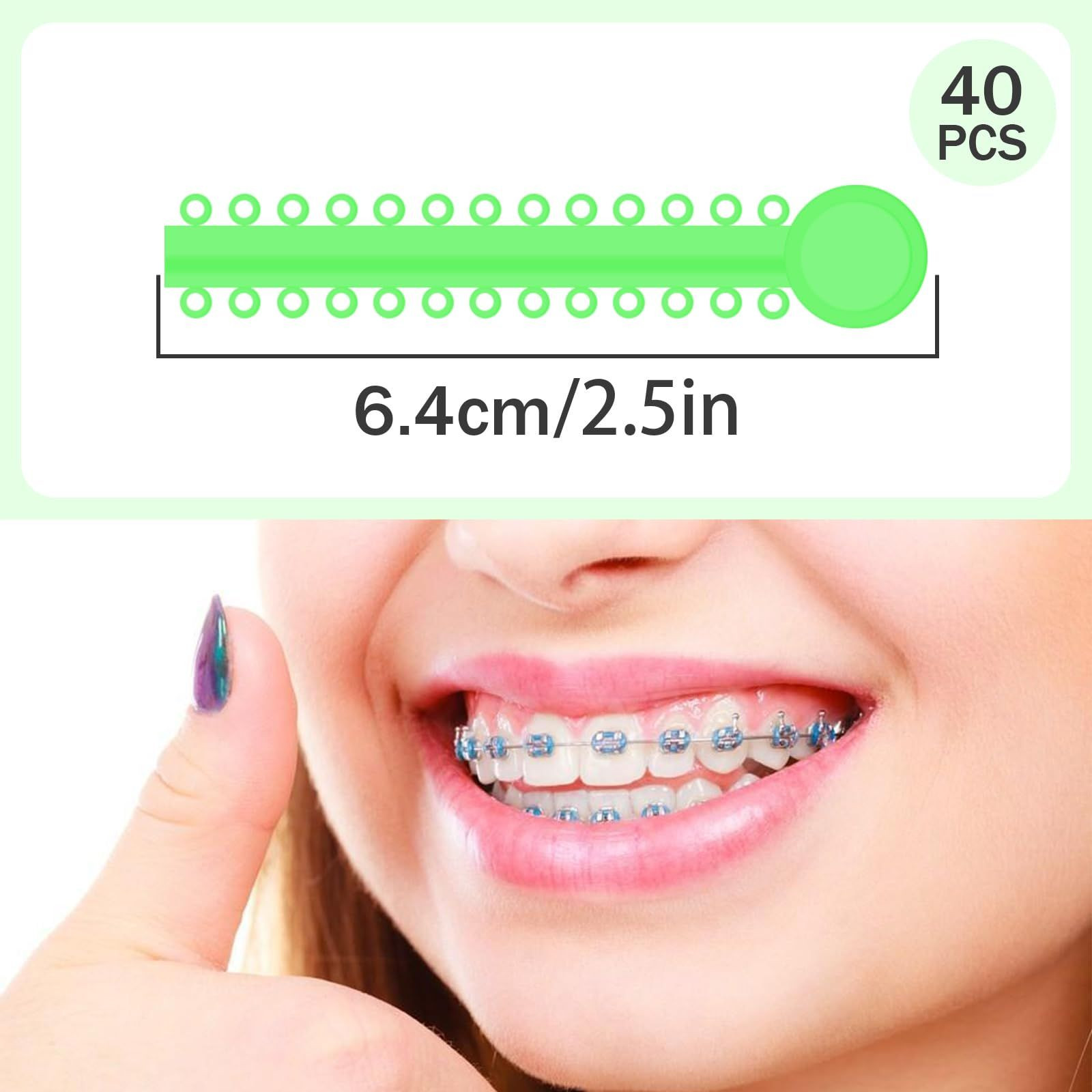 1040 Pcs Multi-Color Rubber Bands, Orthodontic Ligature Ties Kit Multi Color