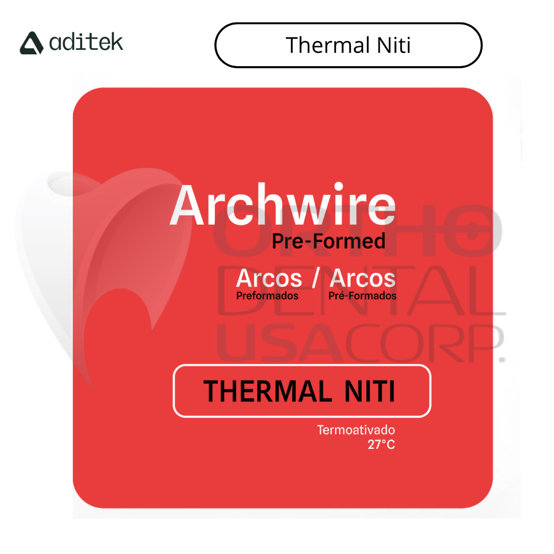 Thermal Niti Archwire Natural Upper 016×016 pack x 10 Orthodentalusa USA seller