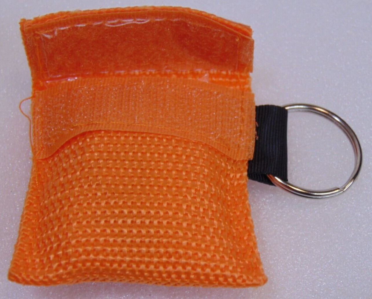 Pocket CPR Mask Face Shield Keychain 1 Orange Compression CPR Safety Device