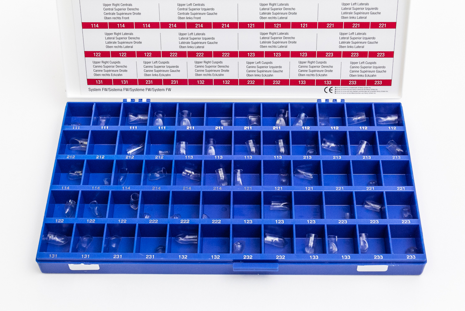 DENTAL TRANSPARENT STRIP OFF CROWNS ANTERIOR 60PC ADULT KIT DENTAL EMPORIUM