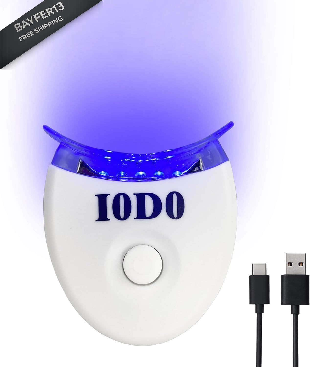 Rechargeable Teeth Whitening 1 Count (Pack of 1), Uv Light