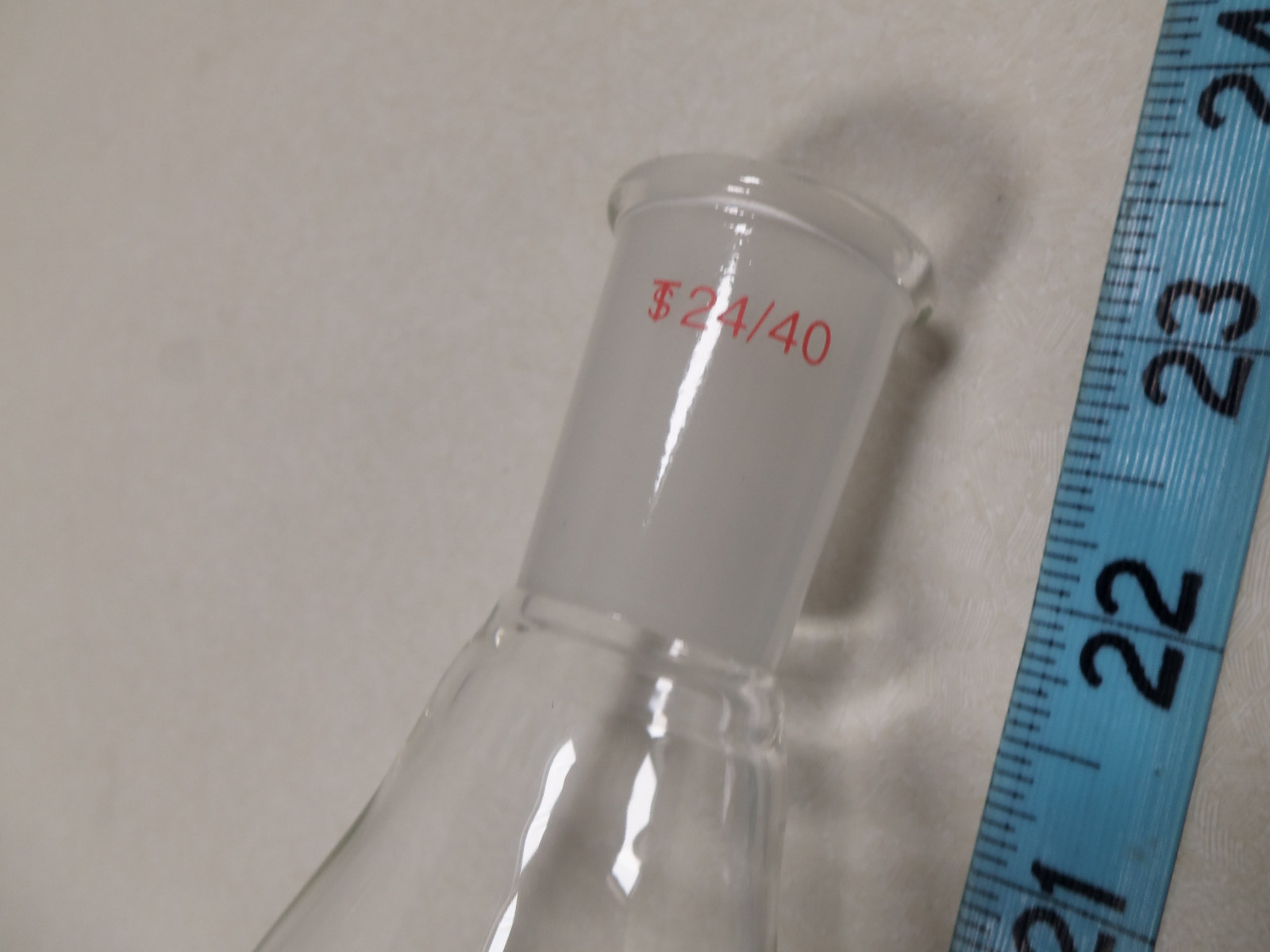 Lot of 3 Kuderna Danish Evaporator Concentrator Flasks 250ml & 500mL Lab Glass