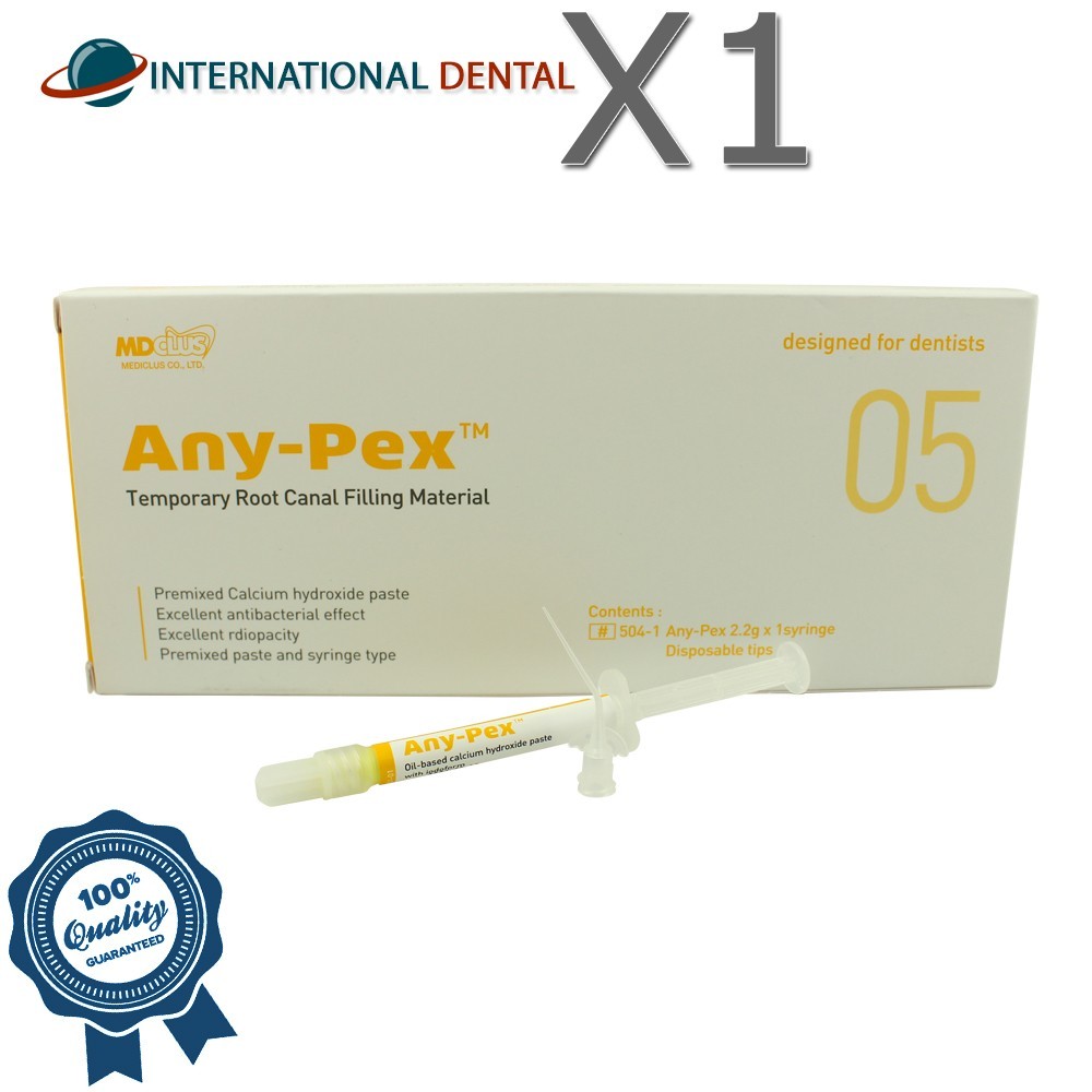 Dental MediClus Any-Pex™ Temporary R00t Canal Filling Material Syringe 2.2g
