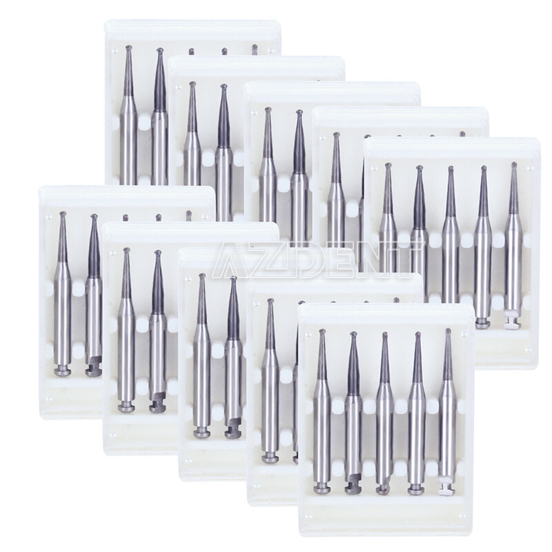 8 Types Dental Round Carbide Bur for Slow Speed Latch Type RA 1# – 8# Burs