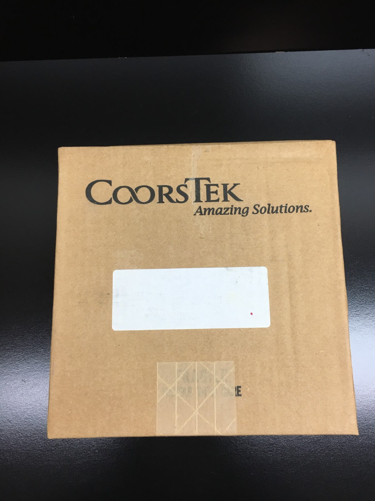 COORSTEK Porcelain Desiccator Plate 190mm 60455 Holes 5mm Center Hole 23mm