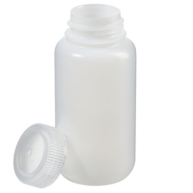 LOT OF 6 – Nalgene Packaging Bottles, 250ml 8oz, Wide Mouth, HDPE Leak Proof