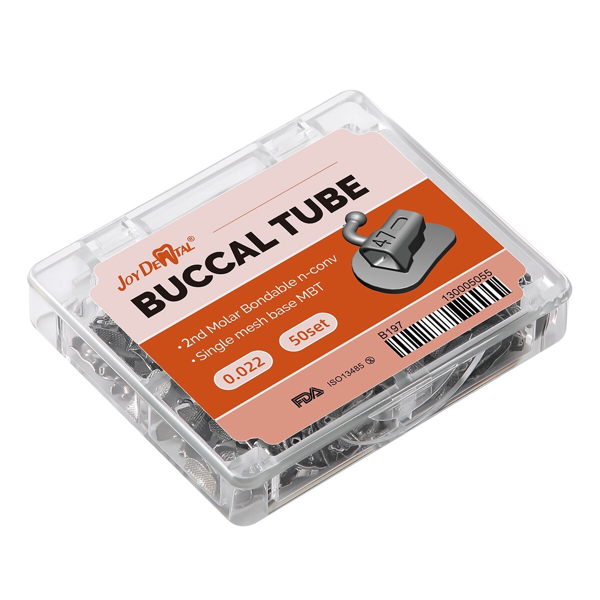 Dental Ortodoncia Tubos bucales de MBT 022 2do Molar Bondable Non-Convertible