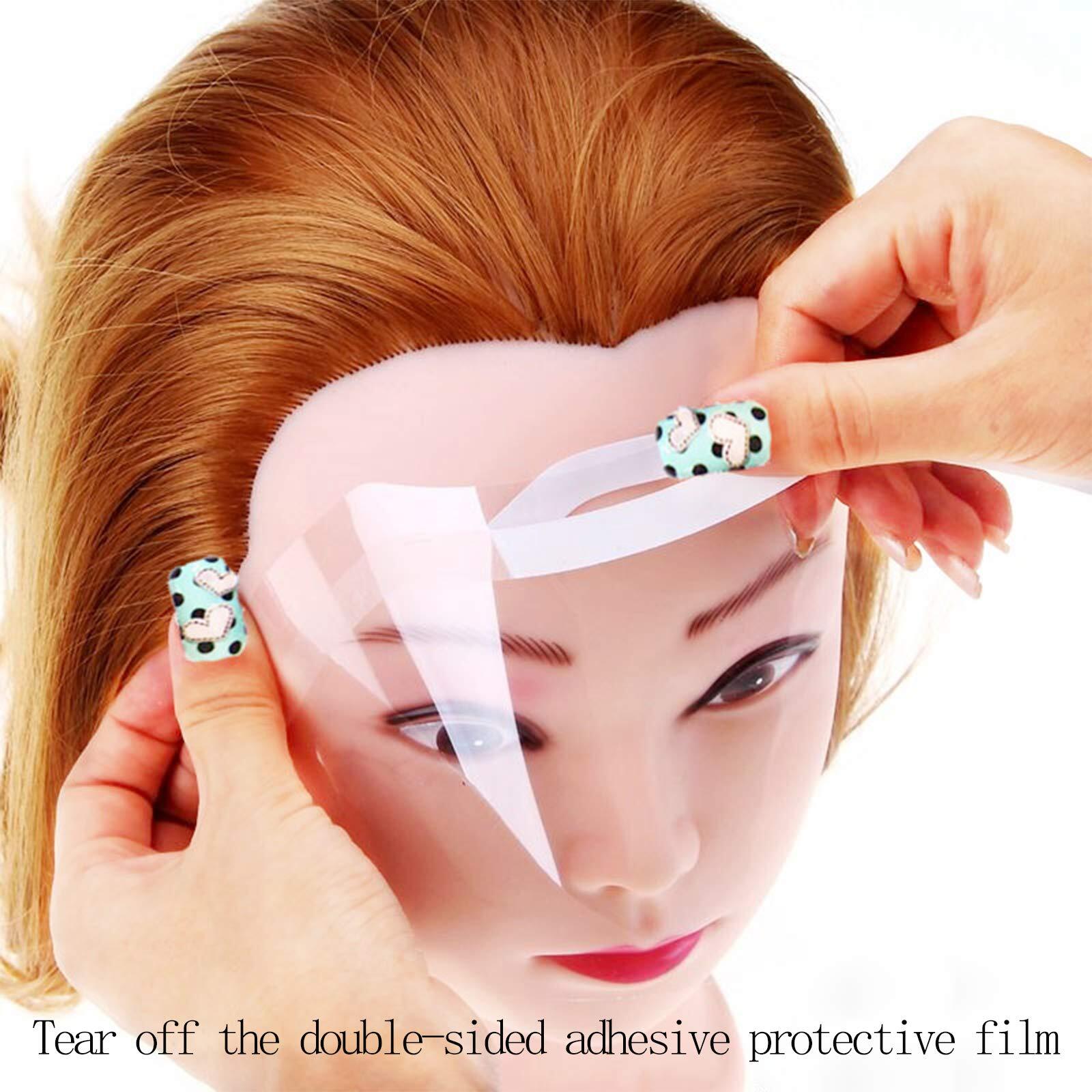 MYUBWTF 50 PCS Safety Face Shield, Disposable Microblading Protective Shower Vis