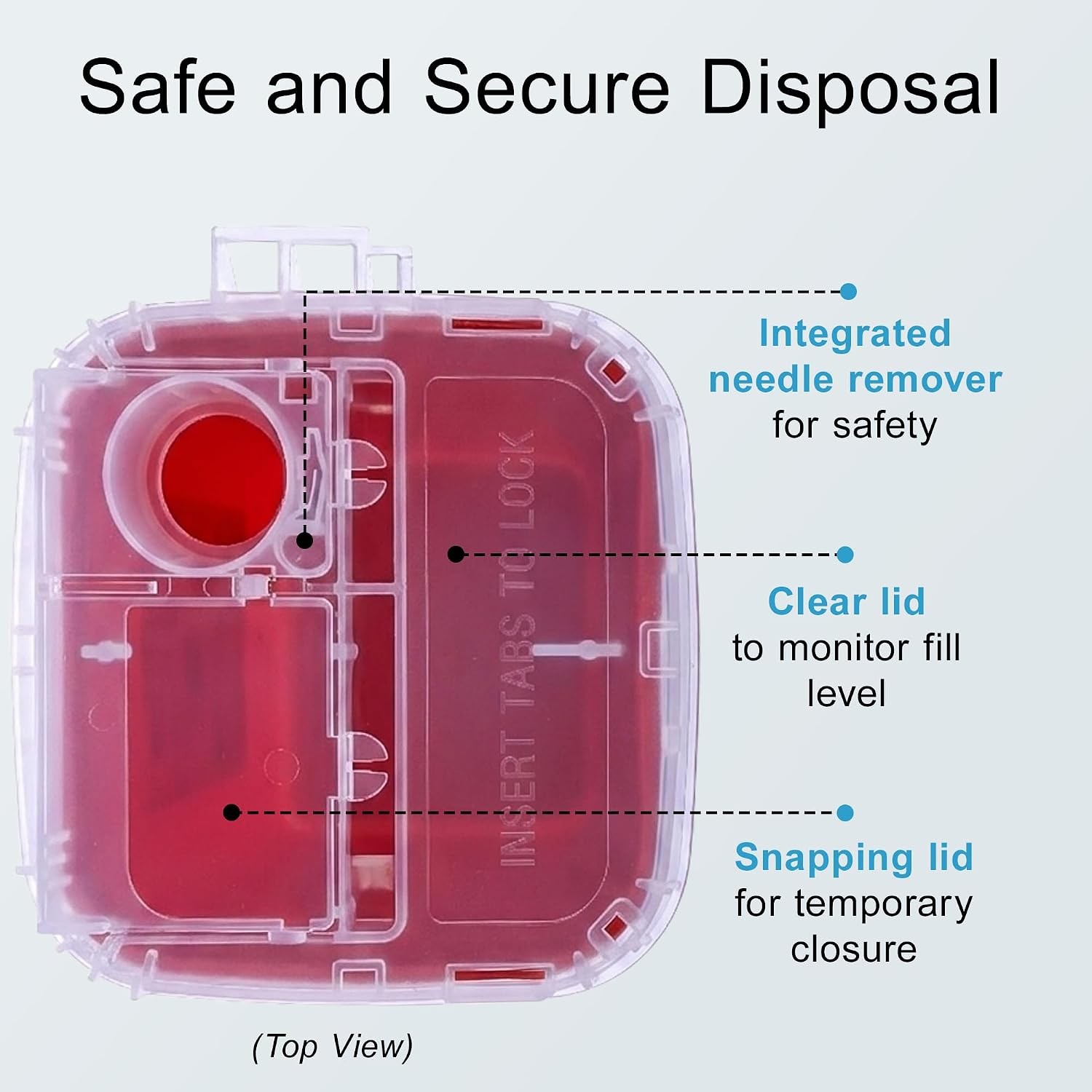 Sharps Container Small – Sharps Containers for Home Use and Labs – Portable Need