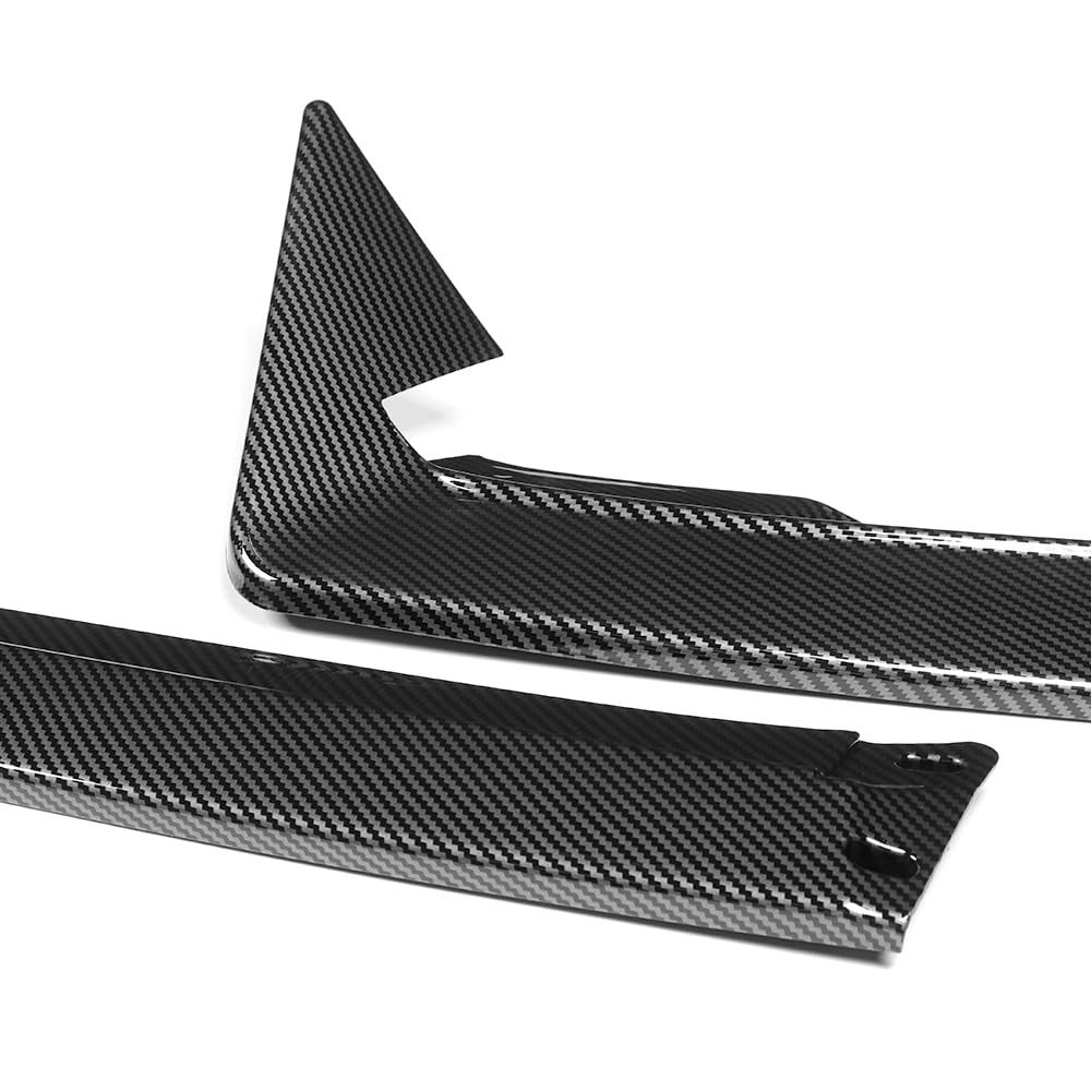 Front Bumper Lip Spoiler Painted Carbon Fiber ABS For 2024-2026 Elantra N N-Line