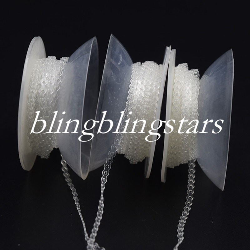 Dental Orthodontic Elastic Power Chain Rubber Band Long/Short/Continuous Clear