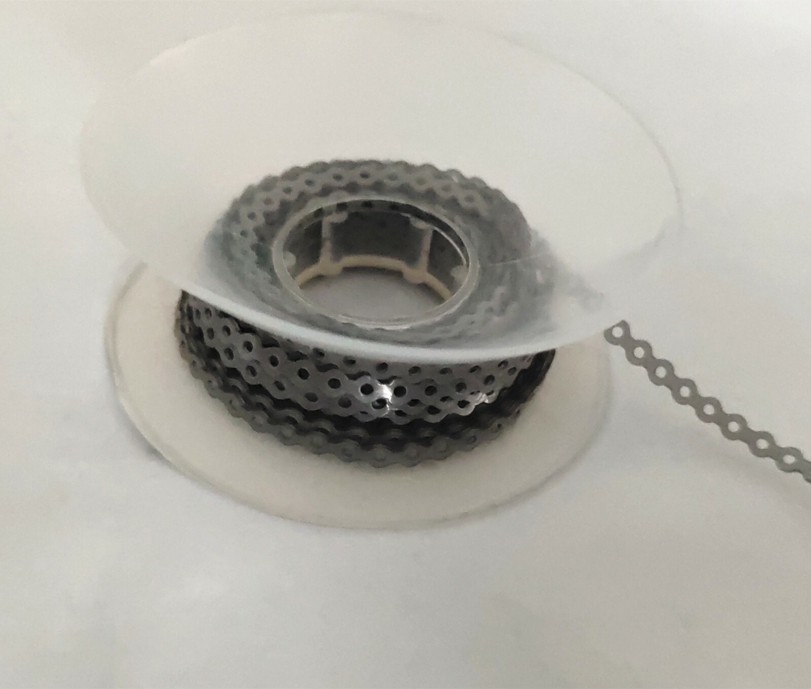 1 Pack Ligature Ties 1008Pcs &1 Pc Elastic Power Chain 15 Feet Short Grey Gray